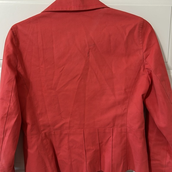 Ann Taylor salmon 4 button peplum blazer vintage size 4 - Picture 5 of 6